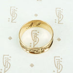 1860's Gold Wide Fancy Band