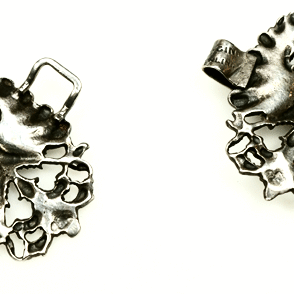 Cini Sterling Silver Bracelet mid century Gothic Revival
