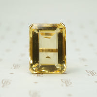 Make a Big Statement Citrine and 18k Ring