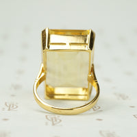 Make a Big Statement Citrine and 18k Ring