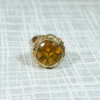 19th Century Fancy Fob with Citrine-Colored Glass