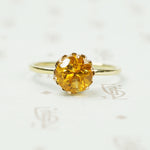 Sunshine Citrine Solitaire in Gold