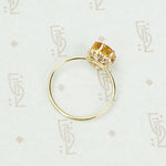 Sunshine Citrine Solitaire in Gold