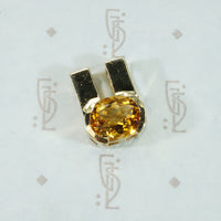 Classic Gold Vintage Citrine Slide Pendant