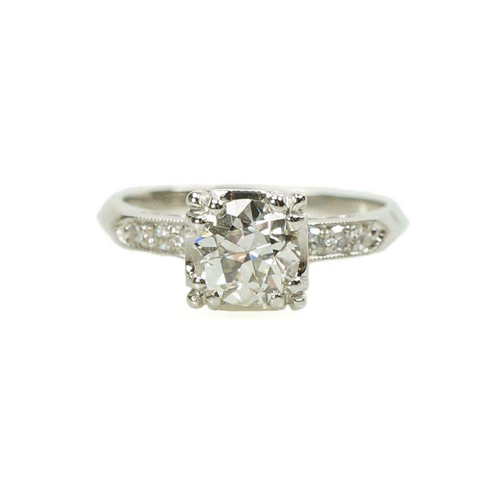 Vintage 1940's Diamond engagement Ring in 14k