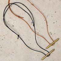Local Artist Bronze Cleat Necklace 