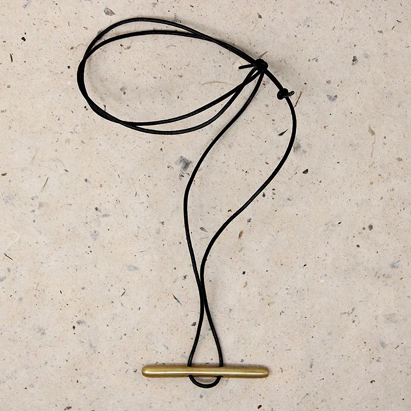 Local Artist Bronze Cleat Necklace 