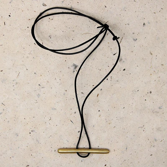 Local Artist Bronze Cleat Necklace 
