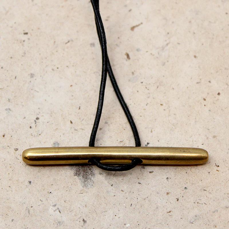 Local Artist Bronze Cleat Necklace 