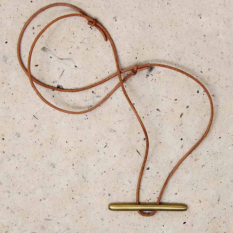 Local Artist Bronze Cleat Necklace 