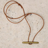 Local Artist Bronze Cleat Necklace 