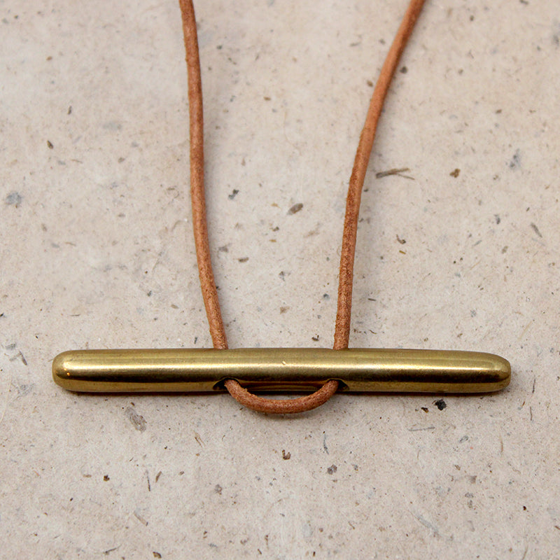 Local Artist Bronze Cleat Necklace 