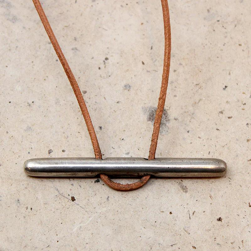 The Sterling Silver Cleat Necklace from Base Modern