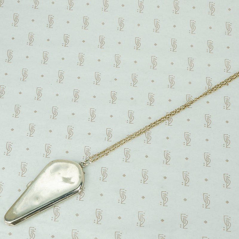 Vintage Sterling Silver Coffin Shaped Locket
