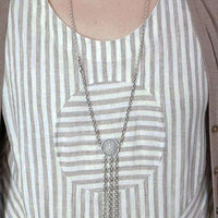Bohemian Chains of Silver Necklace