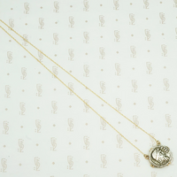 Vintage Silver Coin Pendant in Gold