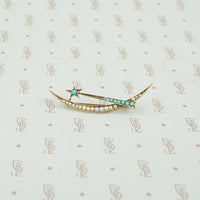Delicate Victorian Shooting Star Brooch
