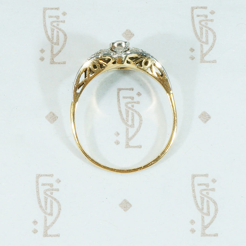 Lovely Rose Cut Diamond Edwardian Ring