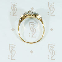 Lovely Rose Cut Diamond Edwardian Ring
