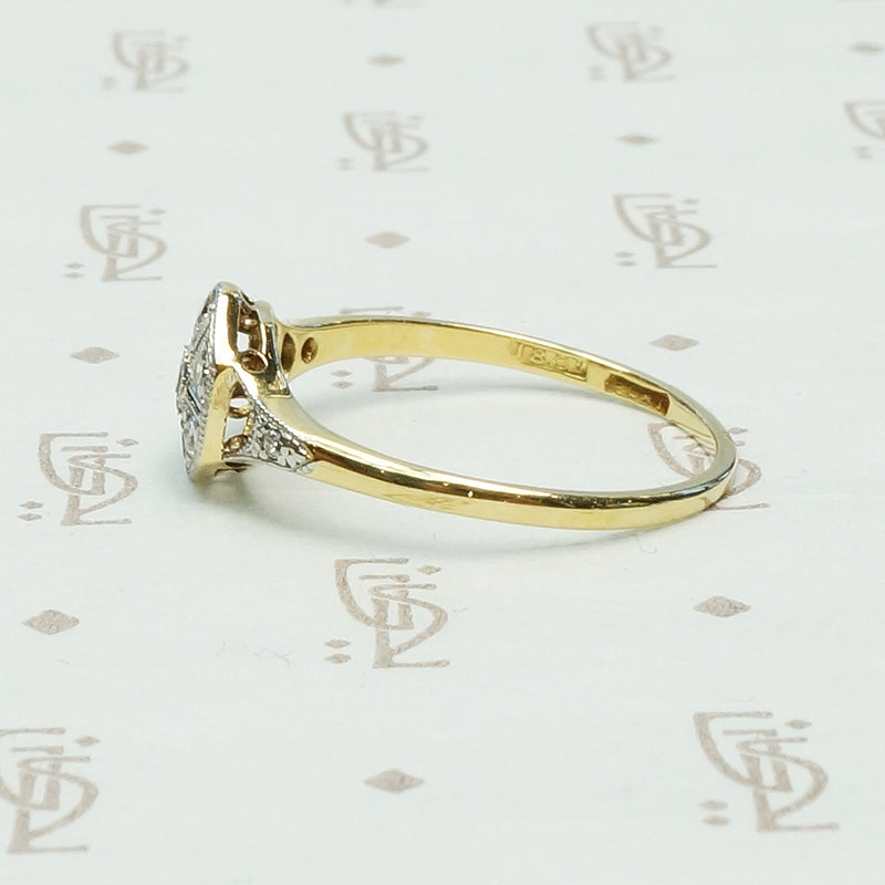 The Compass Rose Vintage Diamond Ring