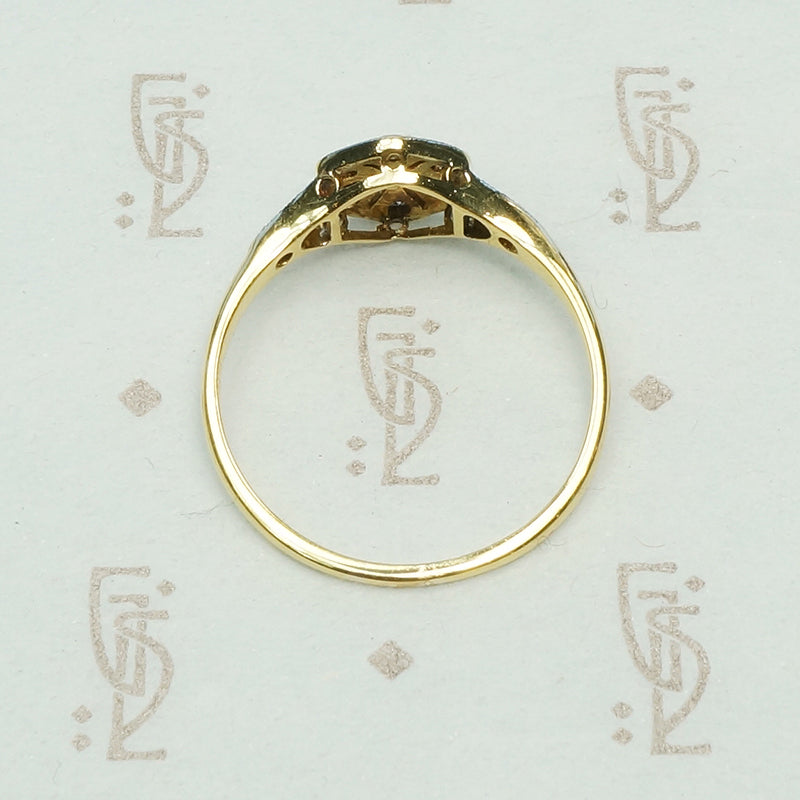 The Compass Rose Vintage Diamond Ring