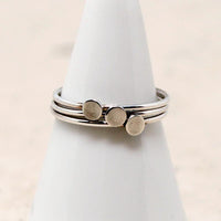 Confetti Dot Stacking Rings in Sterling from Favor