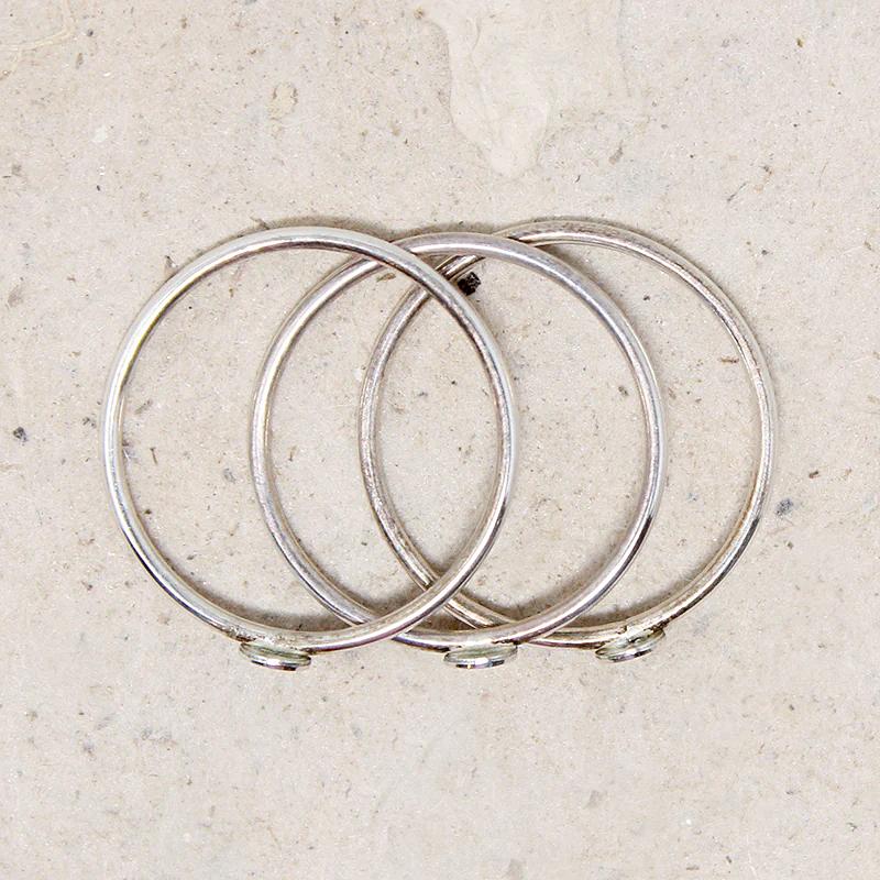 Confetti Dot Stacking Rings in Sterling from Favor