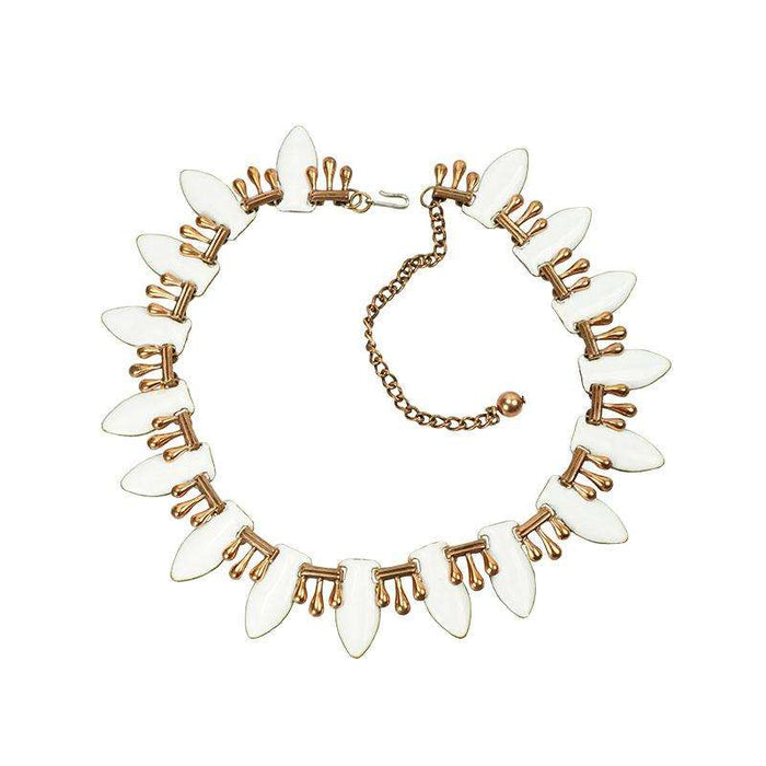 Signed Matisse Enamel Copper Necklace