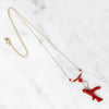 Antique Red Branch & Bead Necklace by brunet