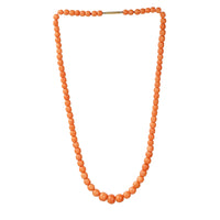 Lovely Strand of Natural Red Antique Coral Beads