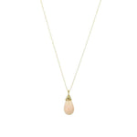 Coral Drop Necklace in 18k Gold by 720