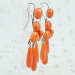 antique coral earrings