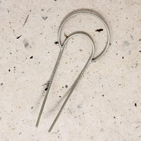 Crescent White Brass Hair Pin from Favor