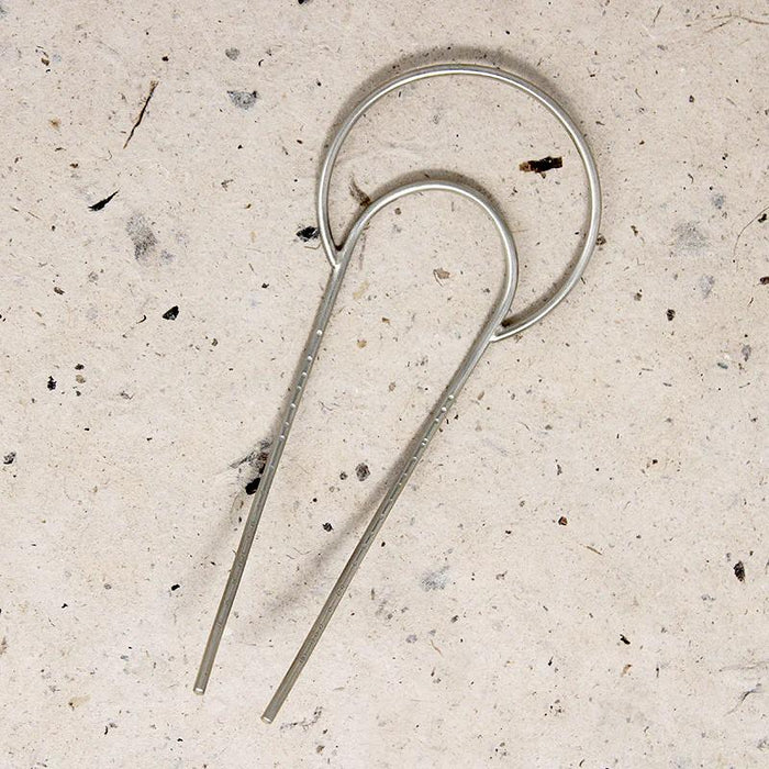 Crescent White Brass Hair Pin from Favor