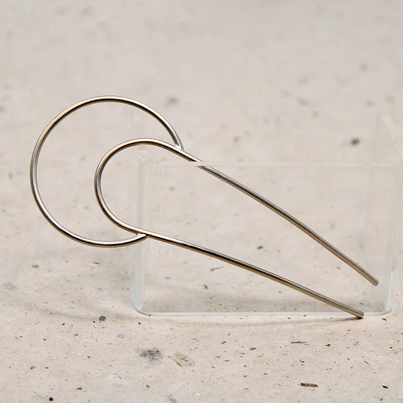 Crescent White Brass Hair Pin from Favor
