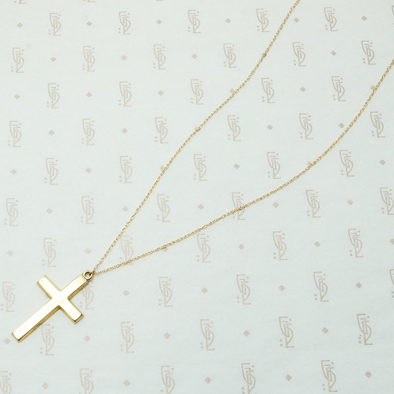 Vintage 14k Gold Cross Dated 1947