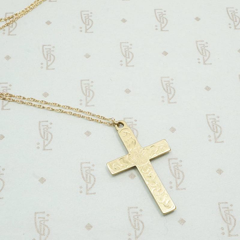 Jablow & Co. 14k Gold Cross Dated 1947