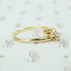 Antique Crossover Old Mine Cut Diamond Ring