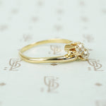 Antique Crossover Old Mine Cut Diamond Ring