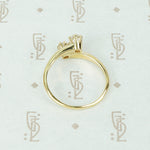 Antique Crossover Old Mine Cut Diamond Ring