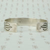 Vintage Silver Cuff Bracelet with Rocker Designs