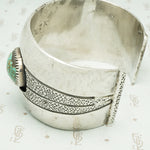 Vintage Cuff Bracelet Shadow Set with Turquoise
