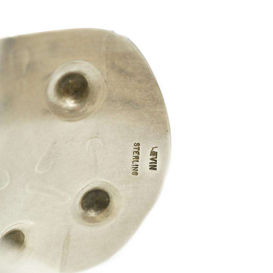 Modernist Silver Cuff Bracelet By Ed Levin