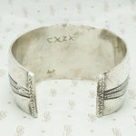 Vintage Cuff Bracelet Shadow Set with Turquoise