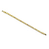 19th c.15k Gold Link Bracelet set wit Rubies and Diamonds