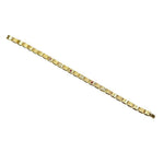 19th c.15k Gold Link Bracelet set wit Rubies and Diamonds
