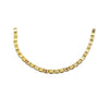 19th c.15k Gold Link Bracelet set wit Rubies and Diamonds