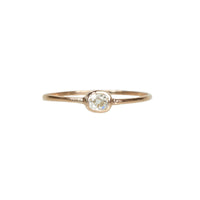 Antique Cushion Cut Diamond in Recycled Rose Gold - Gem Set Love