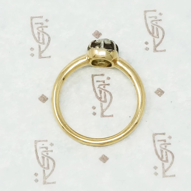 Old Mine Cushion Solitaire Engagement Ring
