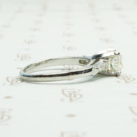 Stunning Yellow Cushion Cut Diamond Engagement Ring